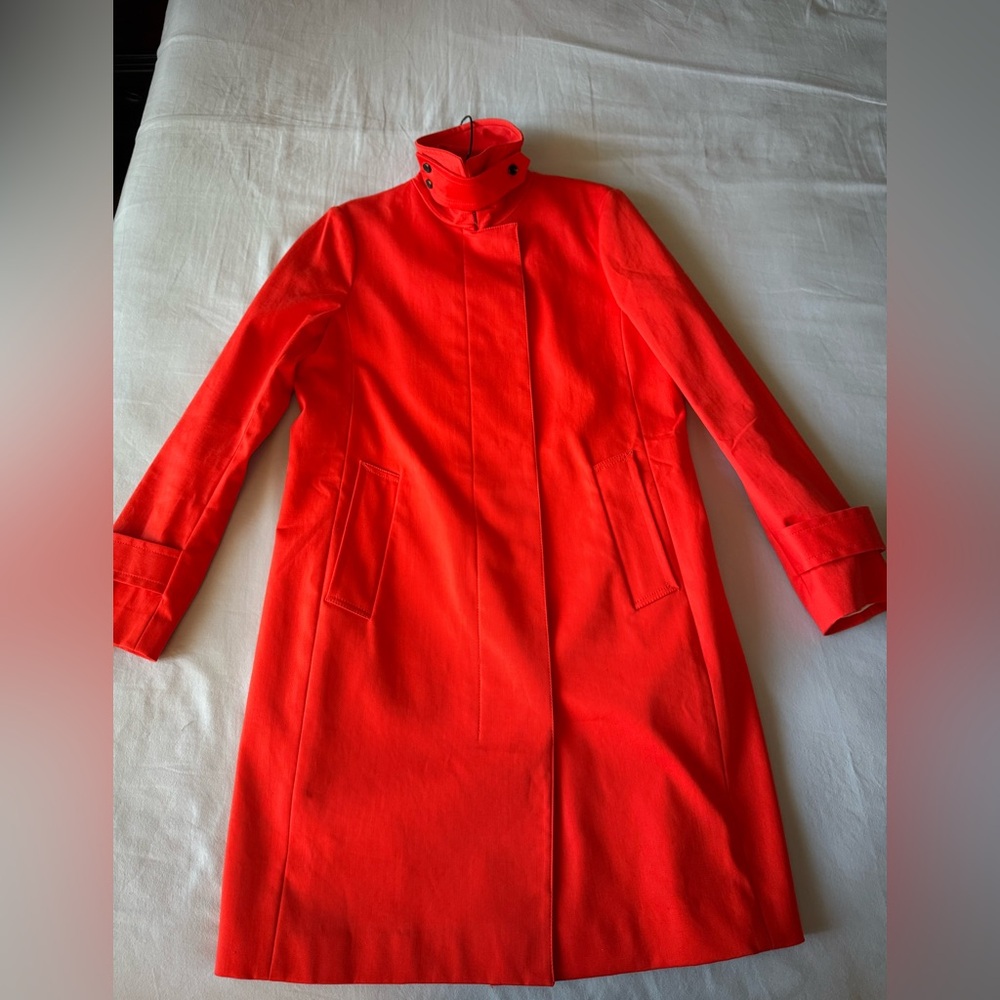 Ann Taylor Vibrant Red Trench coat